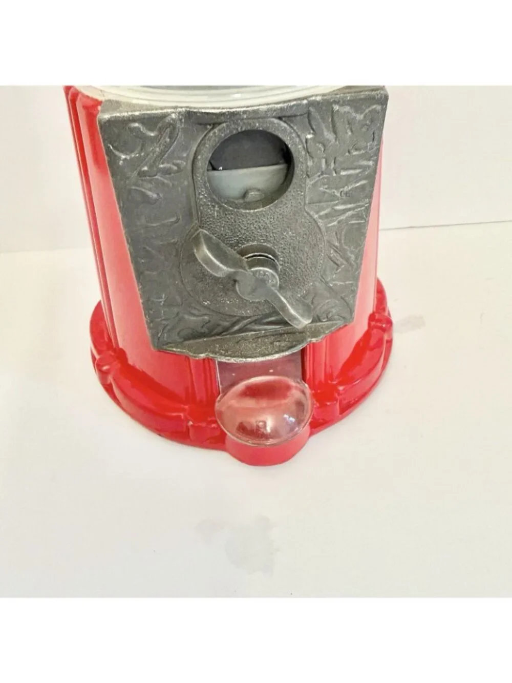 Jelly Belly Vintage Style Red Jelly Bean Candy Dispenser Machine Countertop 12”